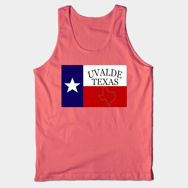 UVALDE TEXAS T-SHIRT Tank Top by Cult Classics